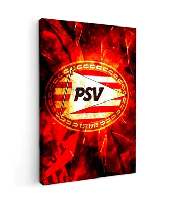 canvas schilderij PSV 1913 - Vuur en Trouw bij Online-Schilderij
