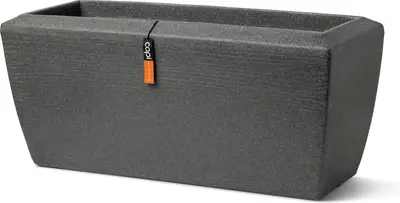 Capi Europe plantenbak Granite antraciet 60 x 35 x 40 cm bij Intratuin