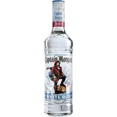 Captain Morgan - White Rum 70cl bij Whisky.nl
