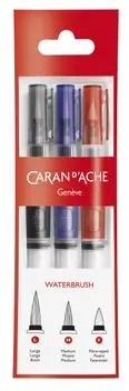 Caran d'Ache Water brush penselenset 3 stuks bij Hobbyshop-online