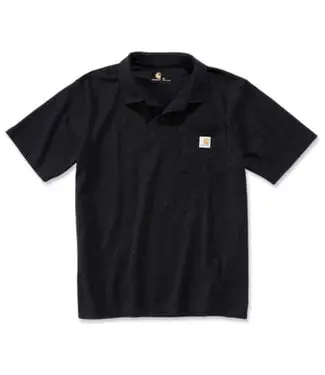 Carhartt Pocket Werkpolo Loose Fit Zwart bij Bedrijfskledingonline