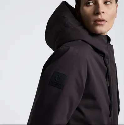Cavalleria toscana lange gevoerde winterjas Nylon Parka Espresso bij Ruitergoed
