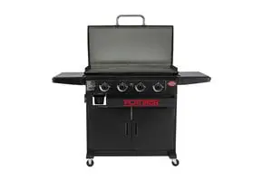 Char-Griller Flat Iron 4B 4-pits Plancha gasbarbecue bij BBQtime.nl