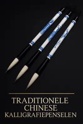 Chinese kalligrafiepenselen set – 3 traditionele penselen voor details bij Online-Schilderij