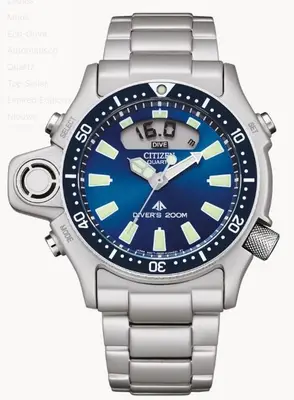 Citizen JP2000-67L duikhorloge quartz Blauw bij JuweliersWebshop