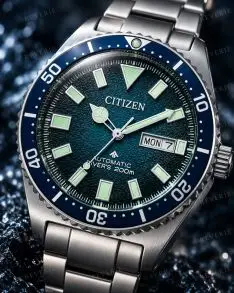 Citizen Mens Steel Diver Automatic Day-Date 41mm bij HorlogeGigant