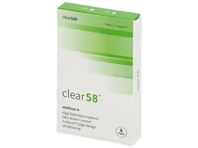 Clear 58 (6 lenzen) bij Alensa