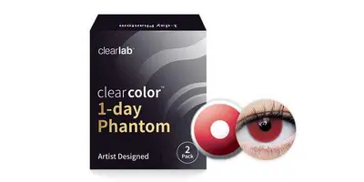 Clearcolor 1-Day Phantom Red Vampire bij Pearle Opticiens