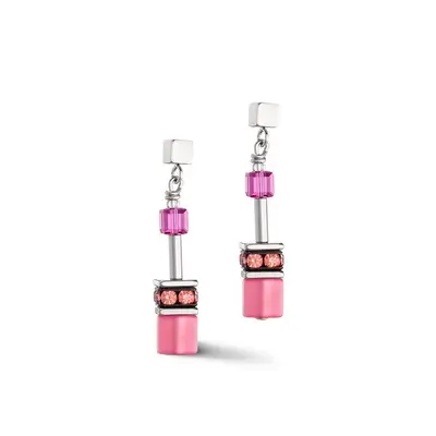 Coeur de Lion Oorbellen 2838/21-0422 Roze Viva Magenta bij JuweliersWebshop