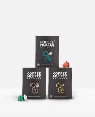 CoffeeMeister Koffiecups Proefpakket - 240 cups bij CoffeeMeister