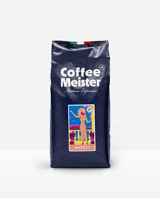 CoffeeMeister Napoli - Zacht & zoet met amandel en speculaas - 1kg bij CoffeeMeister