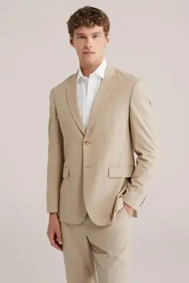 colbert beige bij Wehkamp