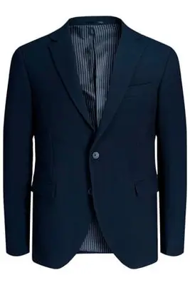 colbert met textuur donkerblauw bij Wehkamp