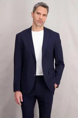 colbert met wol donkerblauw bij Wehkamp