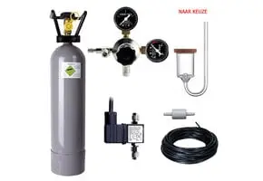 Complete CO2 set PROFI 2000 gram bij de Visvoer Webwinkel
