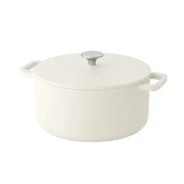 Cook & Pan - Go Ivory Gietijzeren Braadpan 24 cm - 4 liter bij Kookgigant