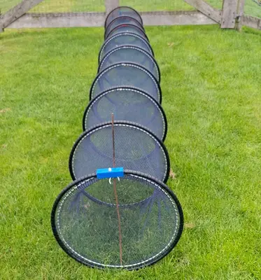Cor de Graaf Leefnet 4 mtr. Blauw Licht gecoated bij Hengelsport Kruidenier