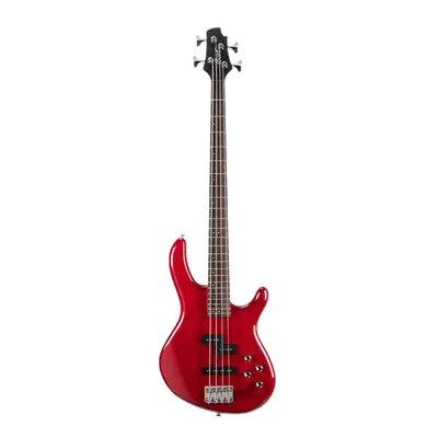 Cort Action Plus TR - Basgitaar Translucent Red bij Music All In