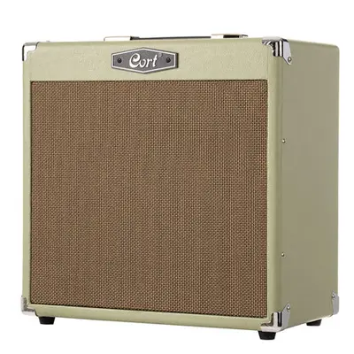 Cort CM30R 30W Gitaarversterker met 10 inch Speaker, Reverb en 2 Kanalen Pastel Green bij VDS Instrumenten
