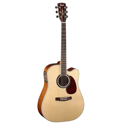 Cort MR730FX Natural Satin Semi Akoestische Gitaar bij Music All In