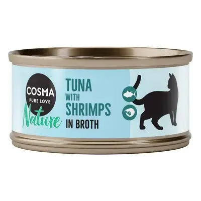 Cosma Nature Kattenvoer 6 x 70 g Tonijn & Garnalen bij Bitiba