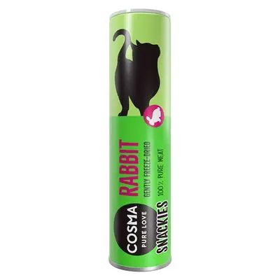 Cosma Snackies - gevriesdroogde kattensnacks Konijn 24 g bij Bitiba