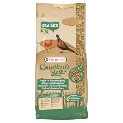 Country's Best GRA-MIX Jonge Hennen & Fazantenmix Vogelvoer Dubbelpak 2 x 20 kg bij Bitiba