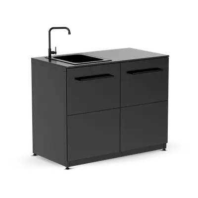 Cozze buitenkeuken met Wasbak en Kraan + HPL werkblad bij Pizzaovens.shop
