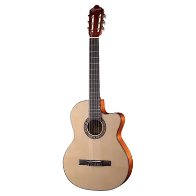 Crafter HC250-CE-N Semi-Akoestische klassieke gitaar bij Music All In