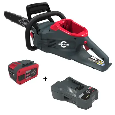 Cramer kettingzaag 48 V zaaglengte 36 cm incl.accu en lader bij Lozeman Tuinmachines