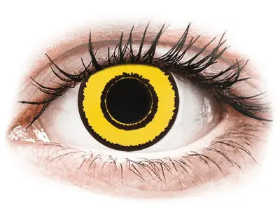 CRAZY LENS - Yellow Twilight - daglenzen met sterkte (2 lenzen) bij Alensa
