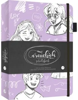 Creachick schetsboek lilac bij Hobbyshop-online