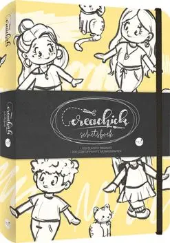 Creachick schetsboek yellow bij Hobbyshop-online