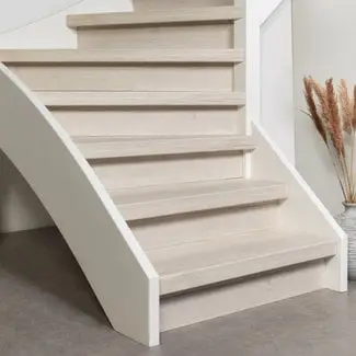 Cream Oak doe-het-zelf traprenovatie set bij Stairscompany