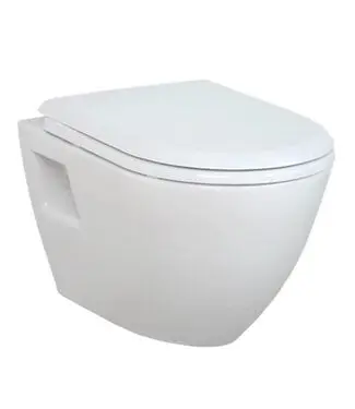 Creavit TP325 Hangtoilet met Bidet 49,5x35,5x3 3,5cm EasyClean Glans Wit excl.toilet-bril bij Sani4Comfort