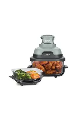 CRISPi 4-in-1 Airfryer met glazen vershoudschalen - Groen - FN101EUSG bij Wehkamp