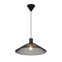 D'Lite Hanglamp Lynck Metaal En Kunststof Mat Zwart | Geschikt Voor 1x E27 bij Lampdirect