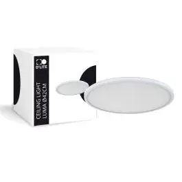 D'Lite Plafondlamp Luma Wit 22W 2000lm - 827 Zeer Warm Wit | IP44 - 42cm bij Lampdirect
