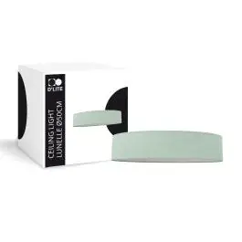 D'Lite Plafondlamp Lunelle 50cm Textiel Groen | Geschikt Voor 3x E27 bij Lampdirect