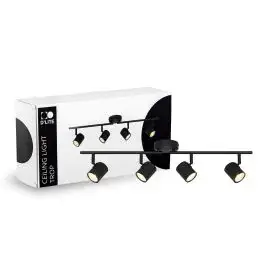 D'Lite Plafondlamp Trop Zanderig Zwart| Geschikt Voor 4x GU10 bij Lampdirect