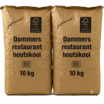 Dammers Restaurant Houtskool 20kg (FSC 100%) bij Grill Discounter