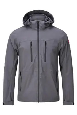 Dan softshell jas grijs bij Wehkamp