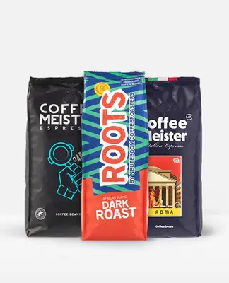 Dark Roast Koffiebonen Proefpakket - 2,5kg bij CoffeeMeister