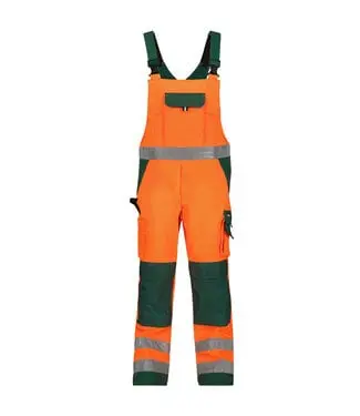 DASSY Toulouse Reflecterende Tuinbroek Oranje/Groen bij Bedrijfskledingonline