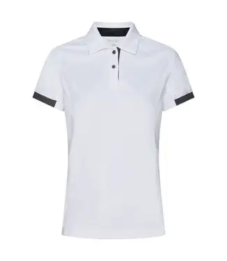 DASSY Traxion NEXT D-Flex Dames Schilders Werkpolo Wit/Grijs bij Bedrijfskledingonline