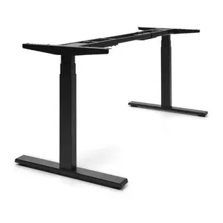 Deasc. Zit sta bureau Flow | Alleen frame | Zwart / Wit bij Bureaustoelexpress