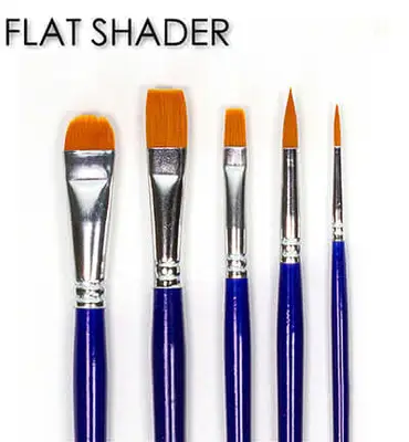 DecoArt Basics with Flat Shaders Penselen set – 5-delig bij Online-Schilderij