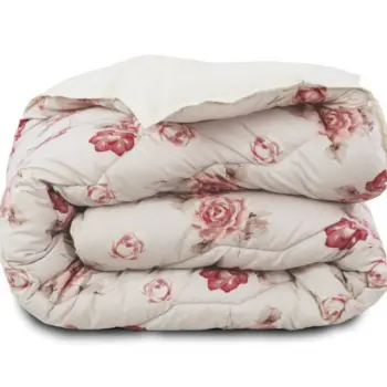 Dekbed Zonder Overtrek Flowers Diamond Pink + Kussenslopen - Uni Onderzijde bij Fine2Sleep