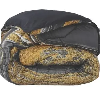 Dekbed Zonder Overtrek Marble Black + Kussenslopen - Uni Onderzijde bij Fine2Sleep