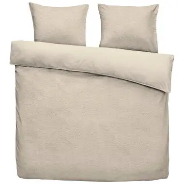 Dekbedovertrek Teddy Favorite Fuzzle - taupe - 200x220 cm bij Leen Bakker
